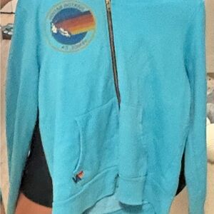 Aviator Nation Blue Zip-Up Hoodie